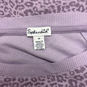 Kids cropped cheetah sweater size 12